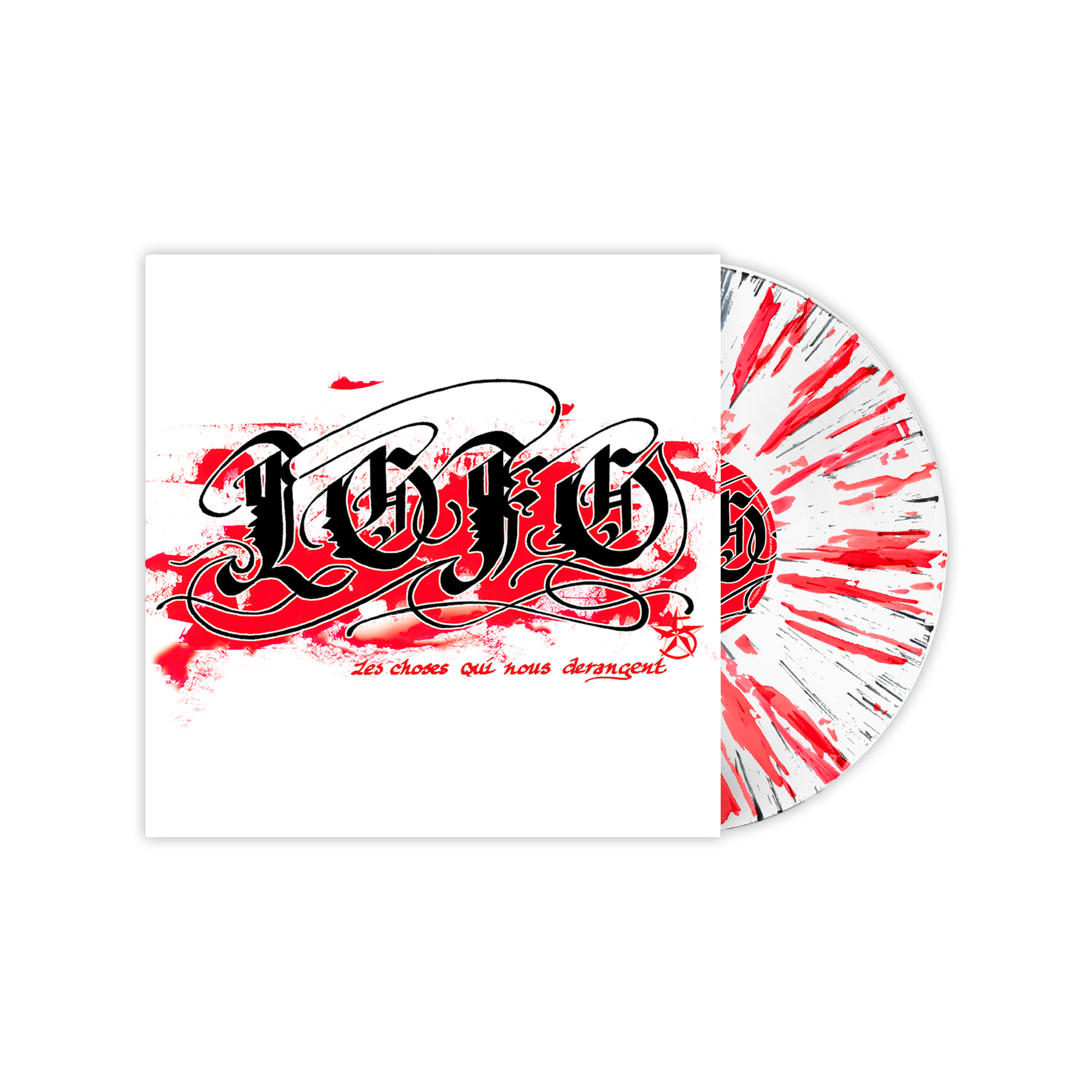 Vinyle splatter numéroté édition limitée “Les choses qui nous dérangent“